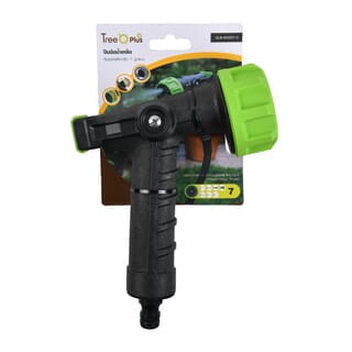 Tree O Plus ปืนฉีดน้ำเหล็กหุ้มพลาสติกปรับ7รูปแบบ แข๊งแรงพิเศษ รุ่นGLB-623021-0 สีเขียวดำ