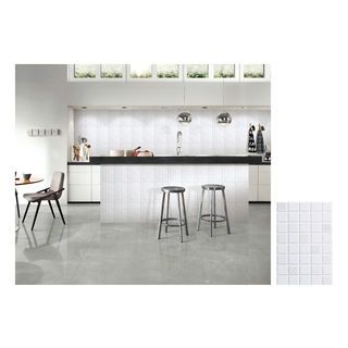 Marbella กระเบื้องเซรามิคปูผนัง 20X30 ซม. รุ่น ไวท์บล็อค TSJH5171 Gloss (25P)