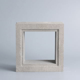 วีบล็อค อิฐบล็อกช่องลมลาย ลายสี่เหลี่ยมพลัส ขนาด19x19x9ซม.