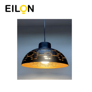 EILON โคมไฟแขวนเพดาน ขั้วE27 รุ่น CDD2023-807-1 สีดำ