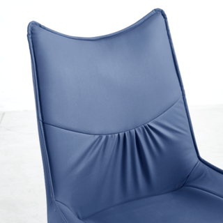 (1/2)PULITO  เก้าอี้รับประทานอาหาร รุ่่น DESTA-BU ขนาด 55x50x89 ซม. สีน้ำเงินเข้ม