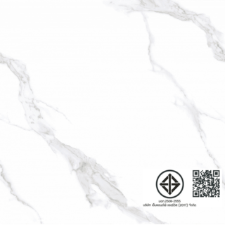 Marbella กระเบื้องเซรามิคปูพื้น 60x60 ซม. รุ่น ยูเรนัส ไวท์   ND66197  ผิวกึ่งเงากึ่งด้าน  random  (4P)
