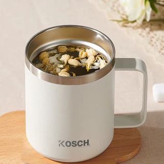 KOSCH แก้วน้ำเก็บอุณหภูมิ 360 มล. TWINKLE สีขาว