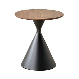 (1/2)DELICATO โต๊ะกาแฟลายไม้ ขนาด 60x60x50 ซม. รุ่น Moshi สีดำ