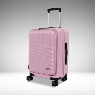 WETZLARS กระเป๋าเดินทาง ขนาด 20 นิ้ว พร้อมช่องใส่ของด้านหน้า รุ่น Spring-03 ขนาด 21x33x50 ซม. สีชมพู