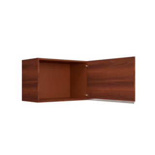 MJ ตู้แขวนเดี่ยวบานทึบตรง 35x65x45 ซม. SAV-W406-WN สีวอลนัท