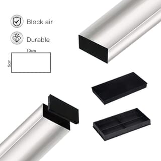 WELLINGTAN ฝาปิดกล่องอะลูมิเนียมTALU10050 10x5x0.7ซม. สีดำ