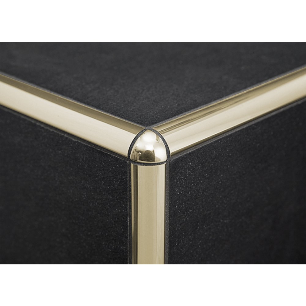 คิ้วอลูมิเนียมแบบโค้ง 10 มม. ยาว 2 เมตร. รุ่น NC- DAT008 Champagne MAC