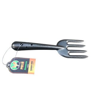 POLLO  ส้อมพรวนด้ามเหล็ก รุ่น RH6189B ขนาด26.8x7.2ซม สีดำ