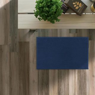 COZY พรมเช็ดเท้าขนนุ่ม รุ่น GINA02 ขนาด 50x80×1.1ซม. สีน้ำเงิน