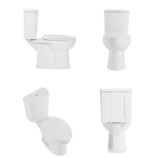 Verno สุขภัณฑ์สองชิ้นแบบกดบน  รุ่น จีโอพลัส VN-629N 