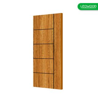 LWD ประตูไม้เคลือบเมลามีนภายใน iDoor S6 ลาย 06 สี Brazilian Teak ขนาด 3.5x80x200 ซม.