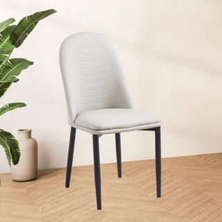 (1/2)PULITO  เก้าอี้รับประทานอาหาร รุ่่น DOTTIE-CWT ขนาด 55x50x89 ซม. สีครีม