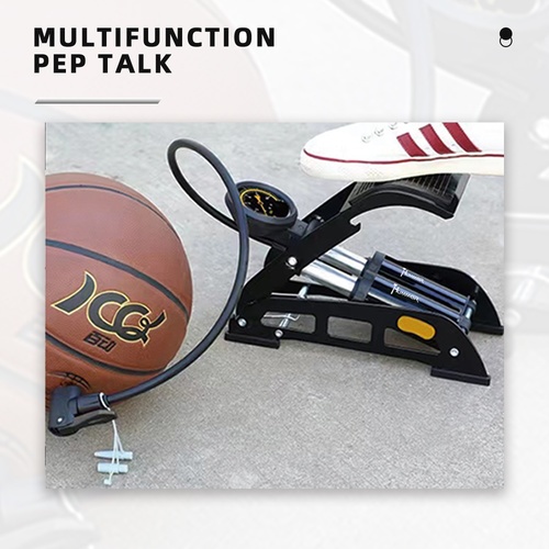 HUMMER ที่สูบลมแบบเหยียบ รุ่น4512 ขนาด 13*4.5*11 ซม.สีดำ