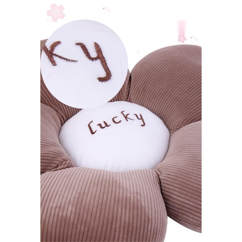 KOJI เบาะรองนั่งทรงดอกไม้น่ารัก N-665ขนาด45x45x9 ซม.คละสี