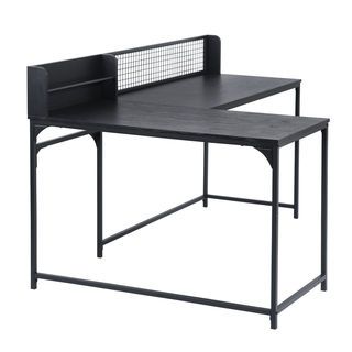 SMITH โต๊ะทำงาน รุ่น ROGER ขนาด 165x110x95ซม. สีดำ 
