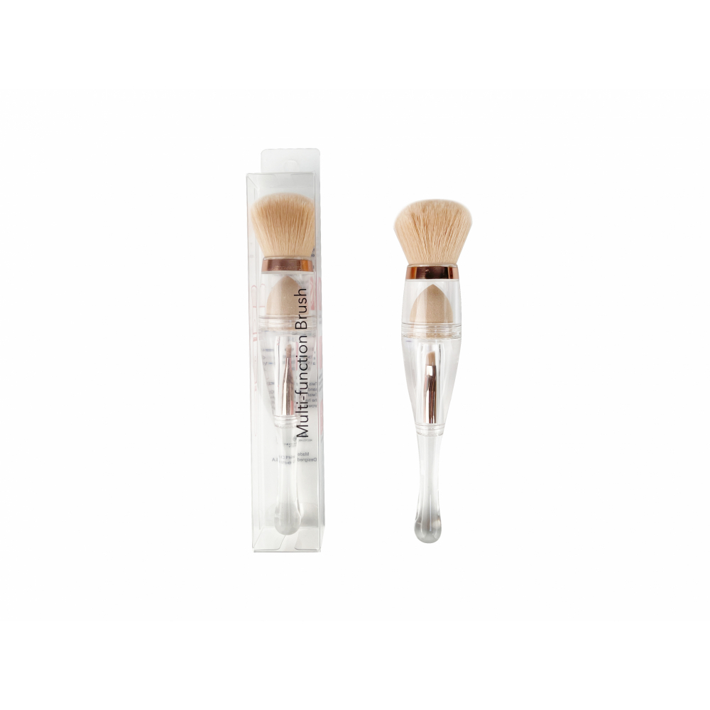 KOJI ชุดแปรงบลัชเซตมัลติฟังก์ชั่น 3in1 MFB003 ขนาด 3x3x17ซม.สีน้ำตาล