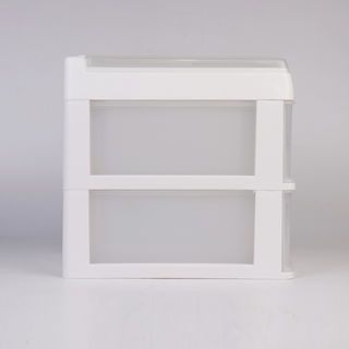 SMITH ตู้ลิ้นชักเก๊ะสูง 2 ชั้น #5891 ขนาด 25x35x33 ซม. สีขาว