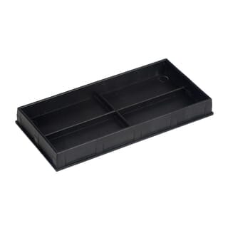 WELLINGTAN ฝาปิดกล่องอะลูมิเนียมTALU10050 10x5x0.7ซม. สีดำ