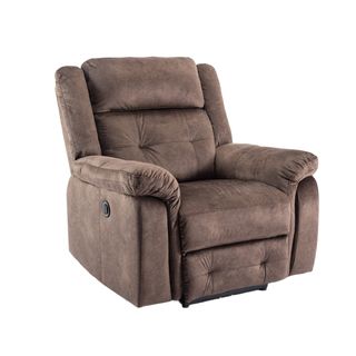 PULITO เก้าอี้พักผ่อนผ้าปรับระดับไฟฟ้า 1 ที่นั่ง รุ่น LINCOLN ขนาด 99x96x101.5 ซม. สีน้ำตาล 