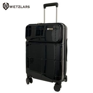 WETZLARS กระเป๋าเดินทาง ขนาด 20 นิ้ว พร้อมช่องใส่ของด้านหน้า รุ่น Noele ขนาด 22x34x54 ซม. สีดำ 