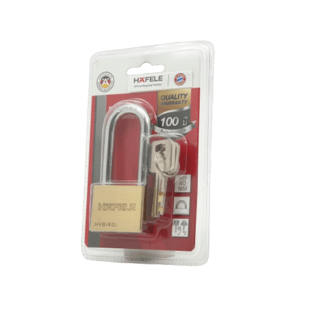 HAFELE กุญแจล็อคสายยูทองเหลือง ขนาด 40มม. สายยาว 482.01.981