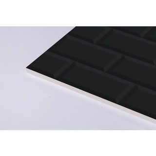 Marbella กระเบื้องเซรามิคปูผนัง 10x16 นิ้ว รุ่น บริค-แบล็ค SRE2510 Gloss (15P)