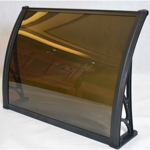 WELLINGTAN ชุดกันสาดโพลีคาร์บอเนต NWT20-1 ขนาด 60x100 ซม. 6มม. สีชา