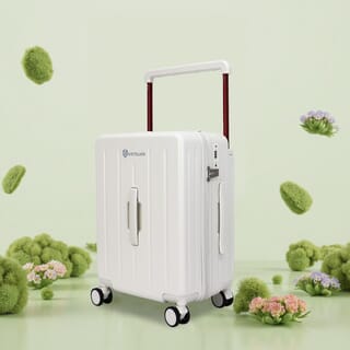 WETZLARS กระเป๋าเดินทางแบบด้านจับยาว ขนาด 20 นิ้ว  รุ่น Amber-01 ขนาด 23.50x36.50x50 ซม. สีขาวไวท์ชูก้า