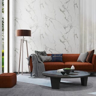 GREAT WOOD บอร์ด SPC ลายหินอ่อนเคลือบ UV รุ่นJF122025-UV-W13 Size122x244x0.25cm.ลายหินอ่อน