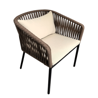 SUMMER SETเก้าอี้ outdoor อลูมิเนียม Sichang ขนาด 60x60x82 ซม. สีน้ำตาลเข้ม