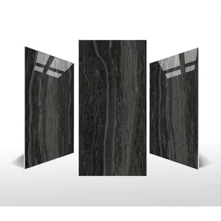 La Arezza กระเบื้องพอร์ซเลน 75X150  ซม.  รุ่น Luxura elite marble black (75YB388) High-glossy anti slip Random (2pcs /box  2.25 sqm)