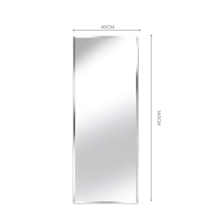 Nice กระจกเงาไม่มีกรอบ ทรงเหลี่ยม รุ่น JLLS014 ขนาด 40x140 ซม. สีใส
