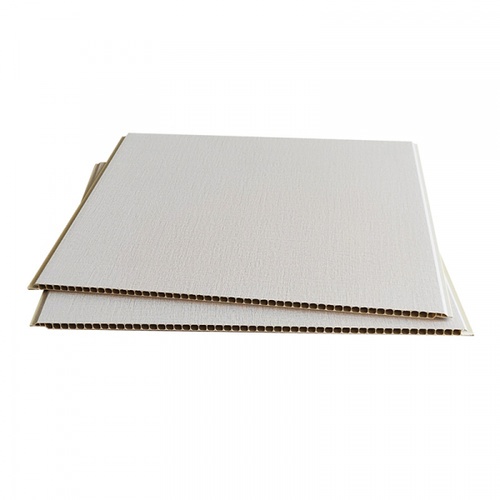 GREAT WOOD แผ่นตกแต่งผนังและฝ้าPVC GPPVC3.7-5 400*8*2900มม. เทาเบจ