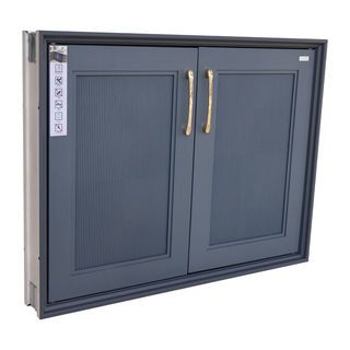 CLOSE บานซิงค์คู่ ABS ขนาด 86x66 ซม. VIVIEN สีบลูโอ๊ค 