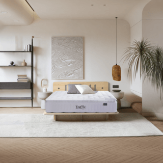 Truffle ที่นอนพ็อกเก็ตสปริงเสริมยางพารา รุ่น Lalisa ขนาด 180x200x34 ซม. (6ฟุต) สีขาว