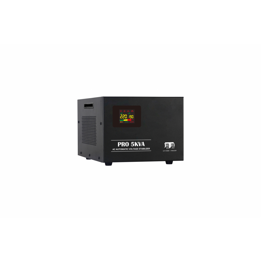 Gentec เครื่องปรับแรงดันกระแสไฟ ขนาด 5000VA รุ่น PRO-5000VA สีดำ