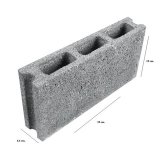 อิฐบล็อก ขนาด 19x39x6.5ซม.