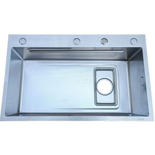 KOCH KITCHEN อ่างล้างจาน 1 หลุมไม่มีที่พัก SS304 75x46x22 ซม. MATINA สีเงิน