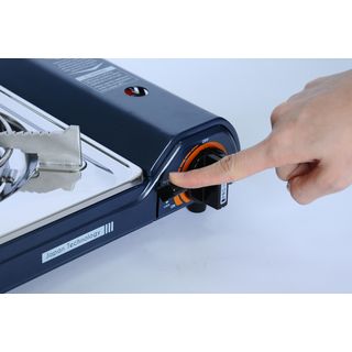 FIGTHER เตาพกพา NAVY สีน้ำเงิน