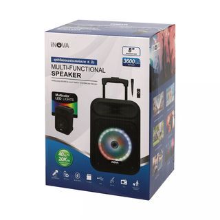 INOVA ชุดลำโพงอเนกประสงค์ขนาด 8 นิ้ว รุ่น DFYX916 สีดำ