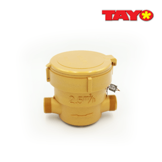 TAYO มิเตอร์น้ำ 1/2นิ้ว  ABS รุ่น MSP15 สีทอง