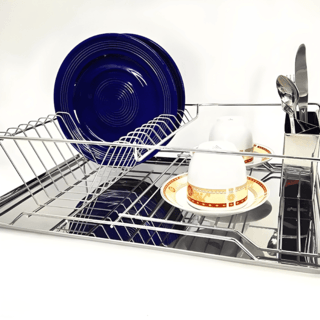 CLOSE ที่คว่ำจาน 46X32X13 ซม. MARIN สีเงิน