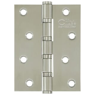 CITY บานพับประตูสเตนเลส รุ่น 43 ขนาด 4 x 3 นิ้ว x 1.8 มม. (แพ็ก 3 ชิ้น) สีสเตนเลส( 1 แถม 1)