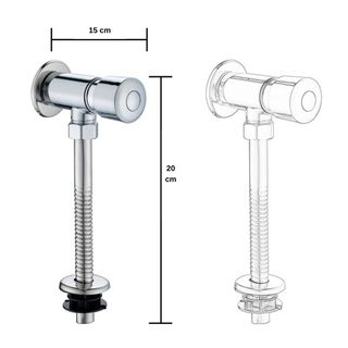Verno ฟลัชวาล์วโถปัสสาวะแบบกด รุ่น C02 ขนาด 20x15x5 ซม. สีโครม