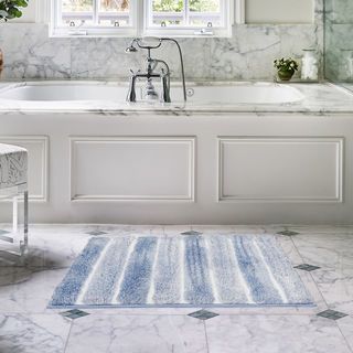 COZY พรมเช็ดเท้าขนนุ่ม รุ่น LOBBY-01 ขนาด 50× 80× 2.5ซม. สีฟ้า