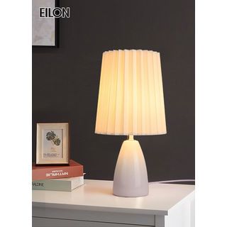 EILON โคมไฟโมเดิร์นตั้งโต๊ะ 6w รุ่น fluffy fan-2501 สีขาว