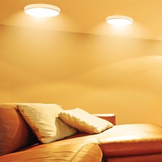 HI-TEK โคมดาวน์ไลท์ LED แบบติดลอยหน้ากลม 6นิ้ว 12W รุ่น ECO SERIES  แสงวอร์มไวท์