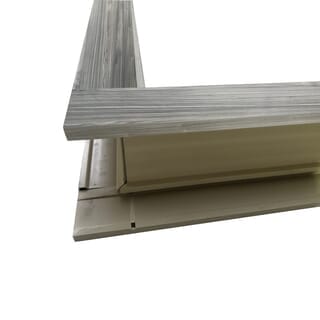 WELLINGTAN วงกบประตูWPC พร้อมซับ รุ่นTCF100A ขนาด 80x200ซม. สีวอลนัลเทา