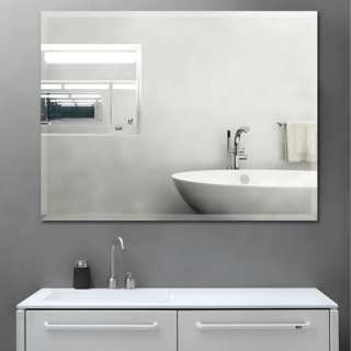 Nice กระจกเงาไม่มีกรอบ ทรงเหลี่ยม รุ่น JLLS003 ขนาด 60x80 ซม. สีใส